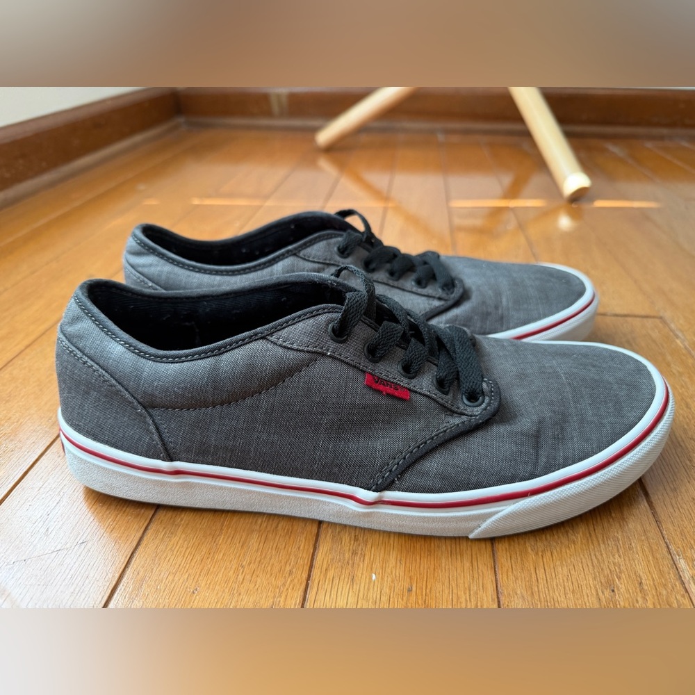 Vans Atwood Gray Canvas Sneakers Men’s Size 12 Athletic Shoes Classic